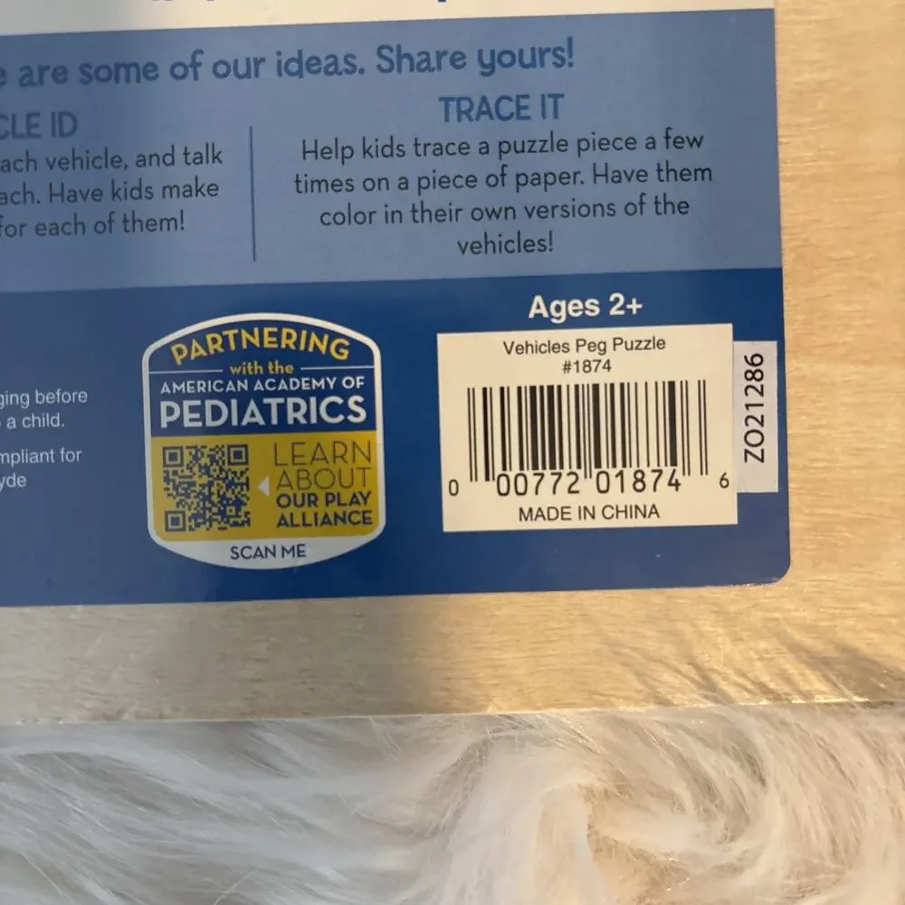 NEW Melissa & Doug Vehicles Wooden Peg Puzzle 8 Piece Learning Preschool - Picture 3 of 3